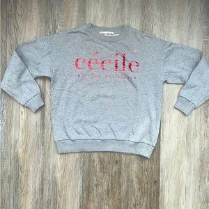 Etre Cecile metallic logo crewneck